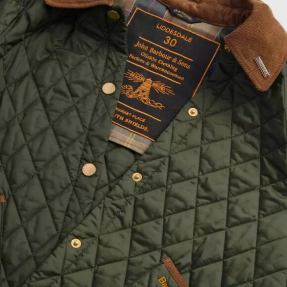 Olive ~ Barbour 30th Anniversary Cropped Liddesdale Jacket MSRP$330 British Chic - Picture 6 of 16